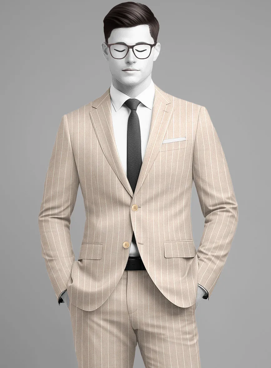 Napolean Como Bar Beige Wool Jacket